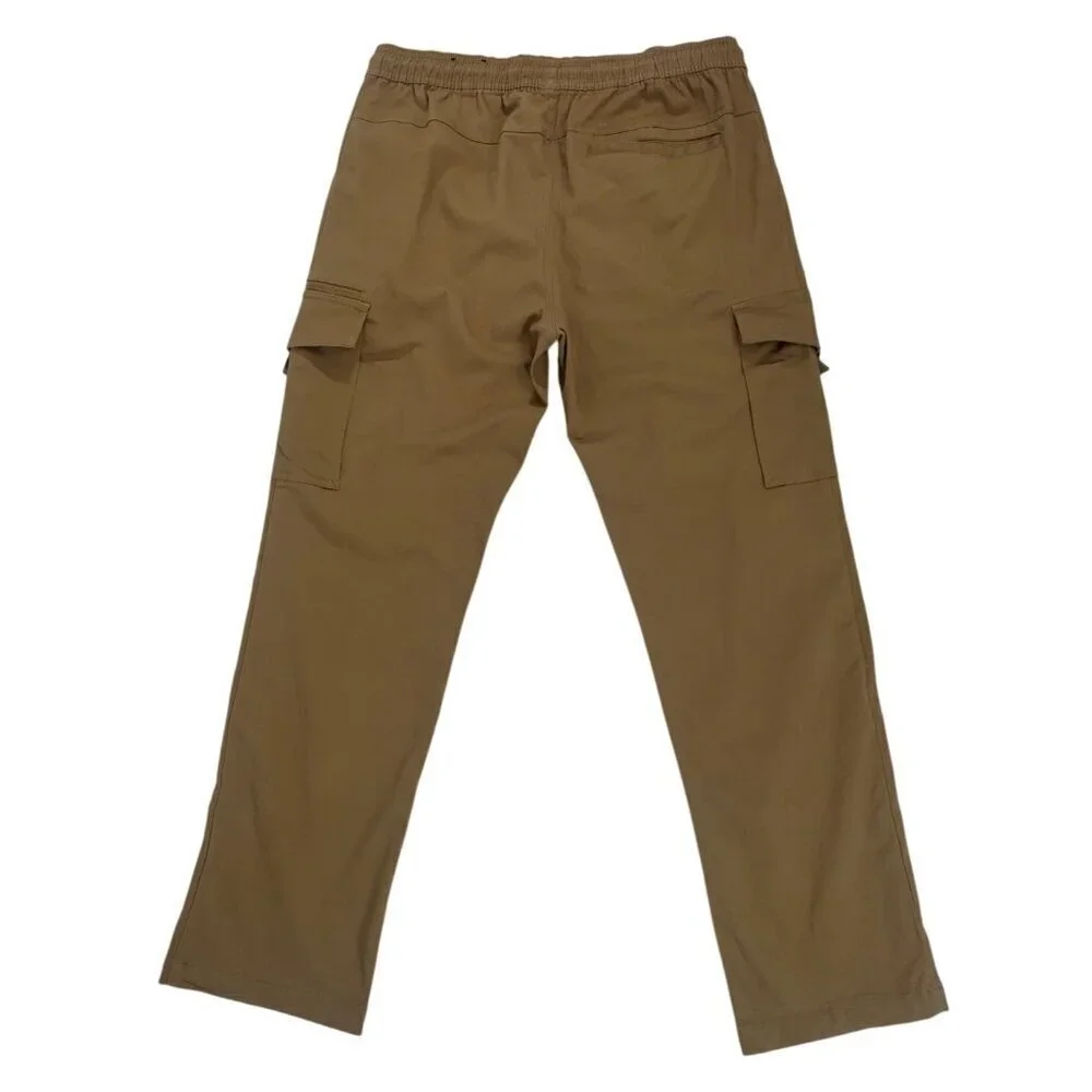 Mens Straight Leg Woven Cargo Pants By Brooksp, Size M, NWOT.